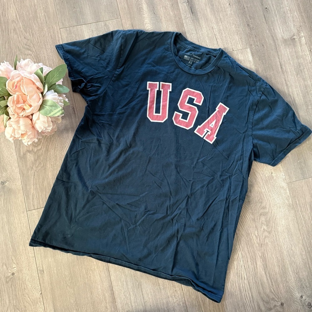 Men's General Standard USA Navy Blue Shirt - Picture 1 of 2